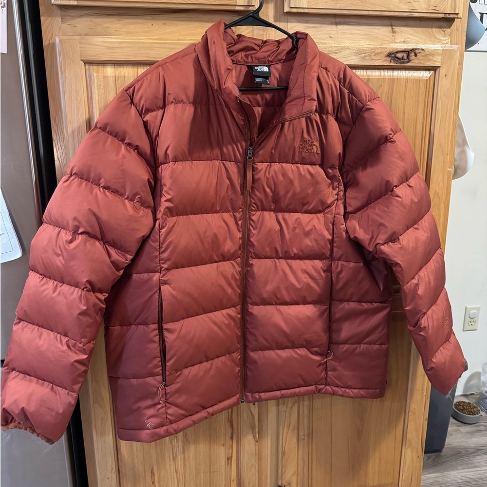 The North Face Burnt Orange Puffer Jacket